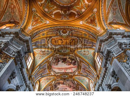 Interiors Of Chiesa I Gesuiti, Venice, Italy