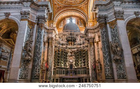 Interiors Of Chiesa I Gesuiti, Venice, Italy