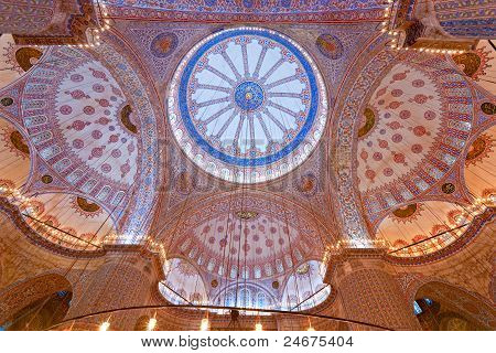 Modrá mešita, Istanbul, Turecko.