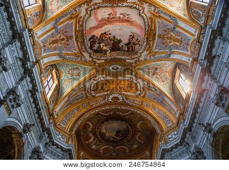 Interiors Of Chiesa I Gesuiti, Venice, Italy