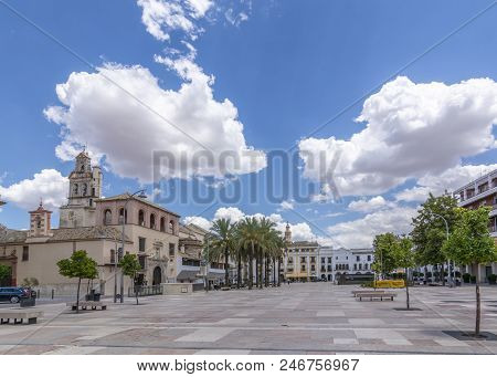 Sevilla, Andalucia, Spain, July 2017 :  Building Of Archdiocese At The Place Virgen De Los Reyes In 