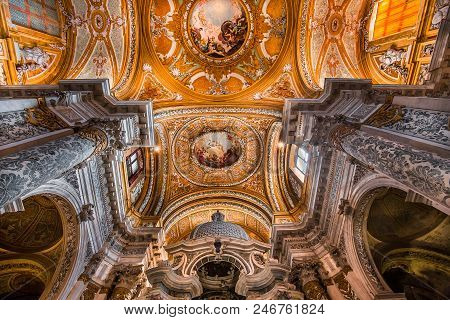 Interiors Of Chiesa I Gesuiti, Venice, Italy