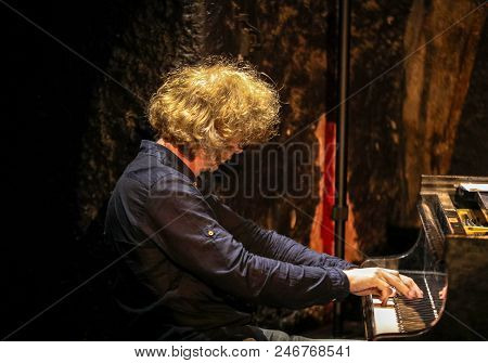 Cracow, Poland - June 24, 2018: Terry, Mencel, Herman Performs Live At The Summer Jazz Festival In K