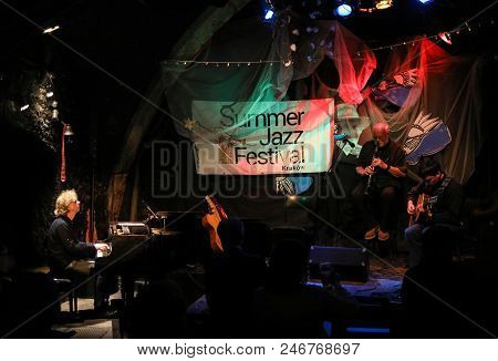 Cracow, Poland - June 24, 2018: Terry, Mencel, Herman Performs Live At The Summer Jazz Festival In K