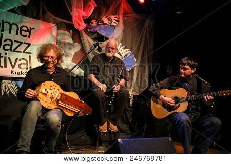 Cracow, Poland - June 24, 2018: Terry, Mencel, Herman Performs Live At The Summer Jazz Festival In K