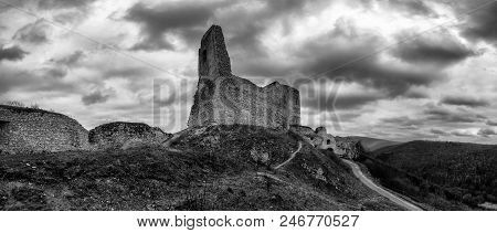 Castle Ruin - Cachticky Hrad At Slovakia