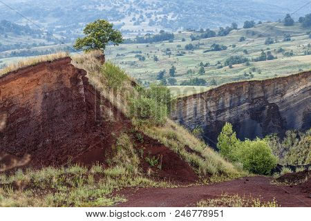 The Colors Of Extinct Vulcano Of Racos, Romania.