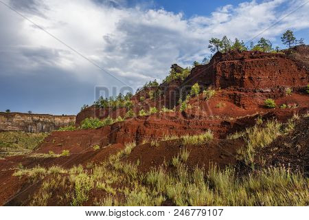The Colors Of Extinct Vulcano Of Racos, Romania.