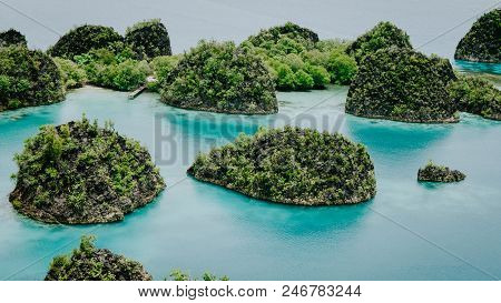 Pianemo Island, Blue Lagoon, Raja Ampat, West Papua Indonesia