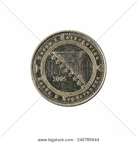 5 Bosnia And Herzegovina Convertible Fening Coin (2005) Reverse Isolated On White Background