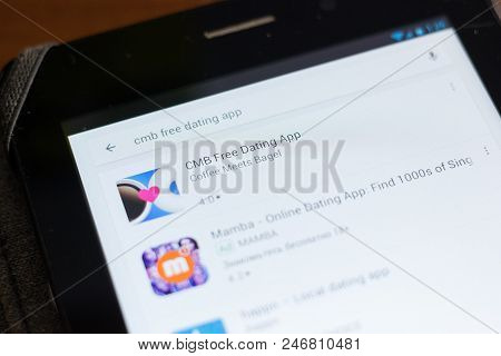 Ryazan, Russia - June 24, 2018: Cmb Free Dating App Icon On The List Of Mobile Apps