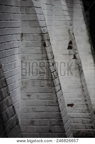 Powerful Stone Wall Of An Ancient Fortress