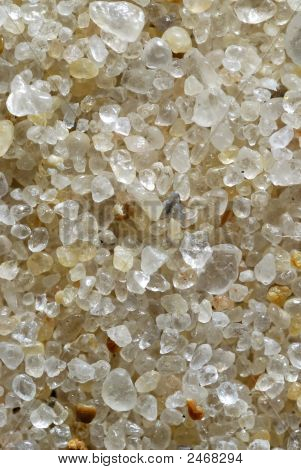 ビーチの砂の極端なマクロ撮影