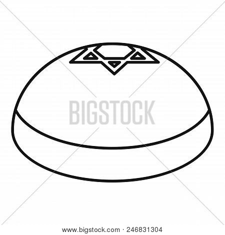 Kipa Hat Icon. Outline Illustration Of Kipa Hat Vector Icon For Web Design Isolated On White Backgro