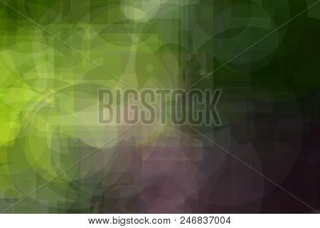 A Green Abstract Light Background With Sahpes