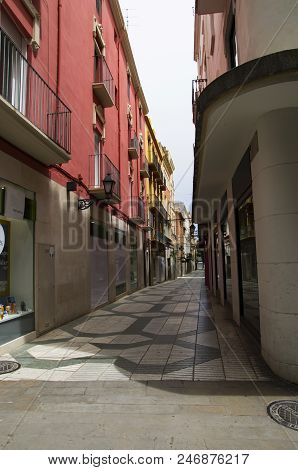 The Streets Of The Spanish City Of Figueres