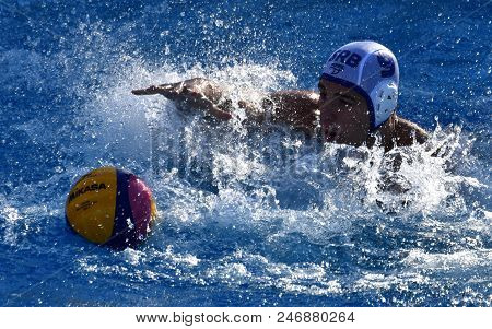 Budapest, Hungary - Jul 17, 2017. Jaksic Nikola (srb) Fights With South Africa In The Preliminary Ro
