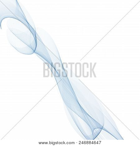 Abstract Blue Wave. Vector Illustration. Science, Medicine, Business