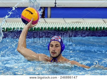Budapest, Hungary - Jul 17, 2017. Setka Andelo (cro) Playing Against The Usa Team In The Preliminary