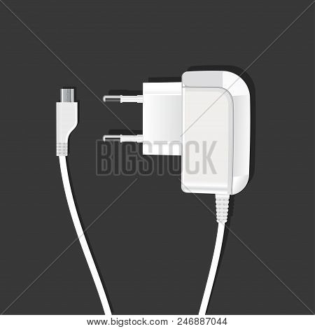 Charging Lies On A Table, White Color