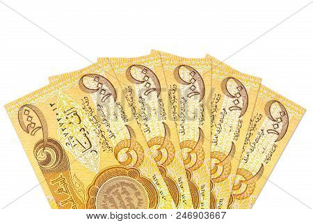 Some 1000 Iraqi Dinar Bank Notes Obverse With Copy Space