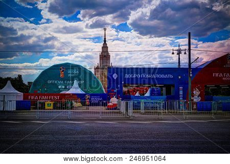 Fifa Fan Fest At Sparrow Hills Aka Vorobyovy Gory In Moscow At Fifa Football World Cup - 26 June 201