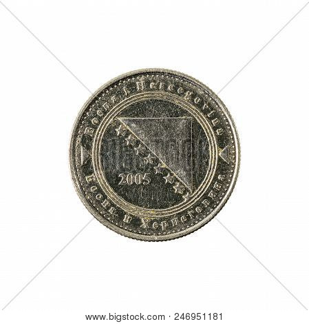 5 Bosnia And Herzegovina Convertible Fening Coin (2005) Reverse Isolated On White Background