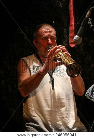 Cracow, Poland - June 25, 2018: Laboratorium Performs Live At The Summer Jazz Festival In Krakow, Is