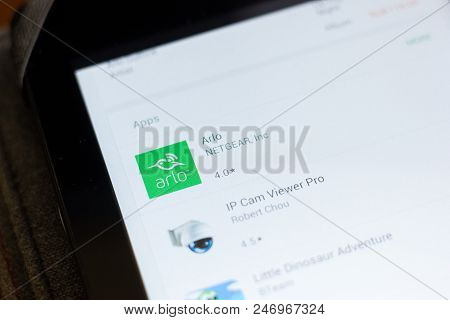Ryazan, Russia - June 24, 2018: Arlo Icon On The List Of Mobile Apps