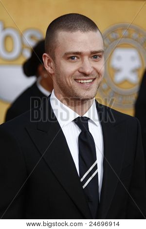 LOS ANGELES - Feb: Justin Timberlake kommt bei den 17th Annual SAG Awards am Schrein-Aud