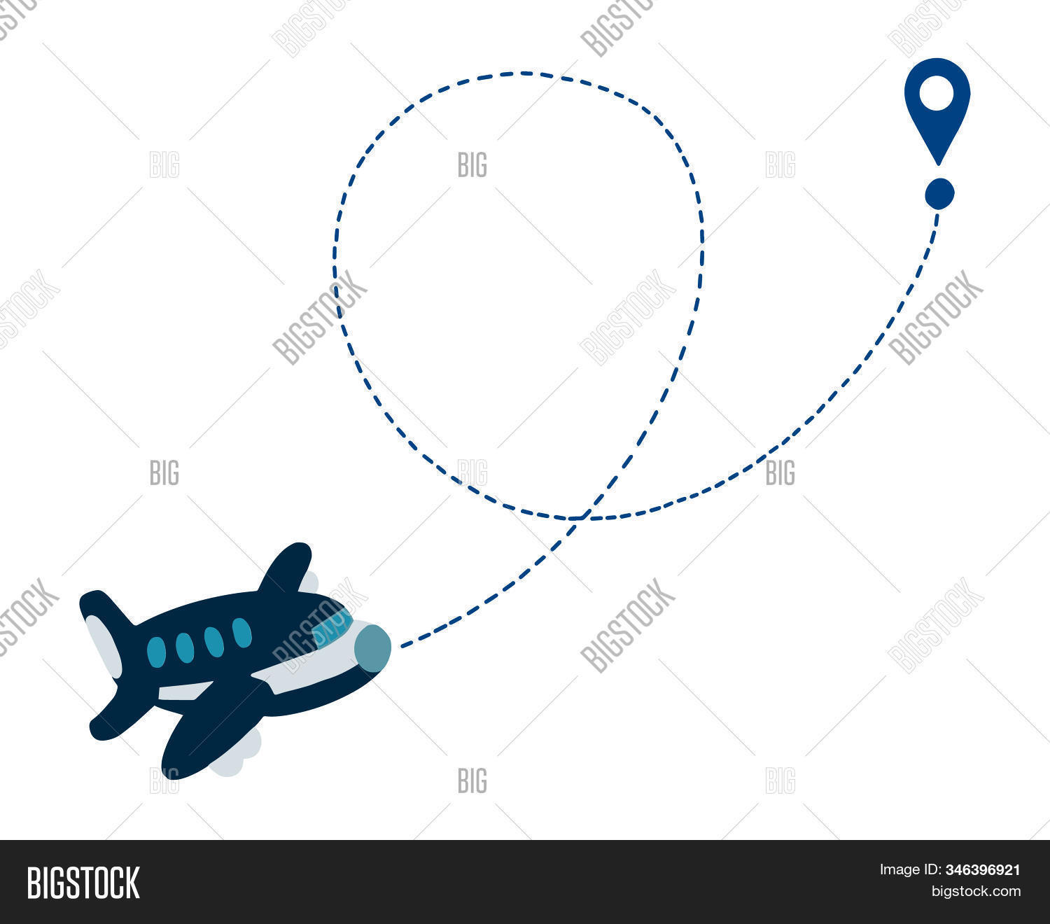 Hand Drawn Plane Line Image & Photo (Free Trial) | Bigstock