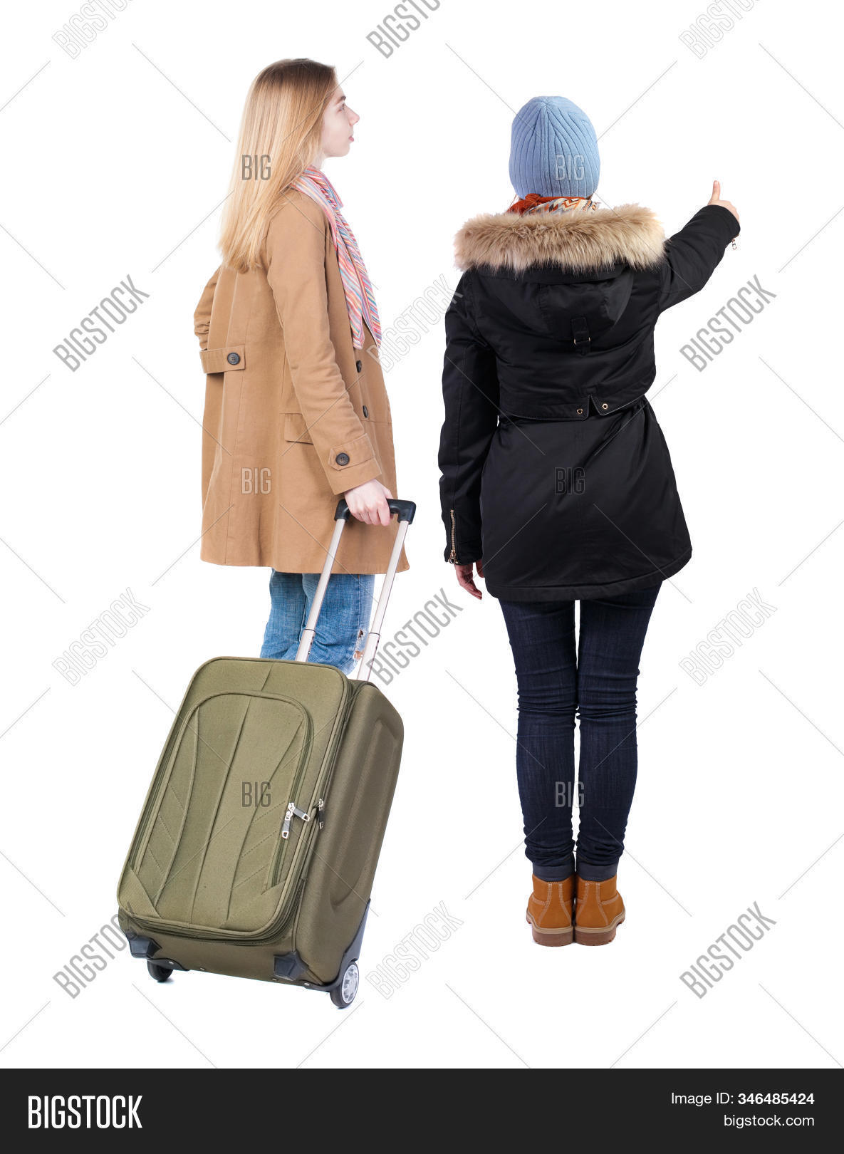 Back View Two Woman Image & Photo (Free Trial) | Bigstock