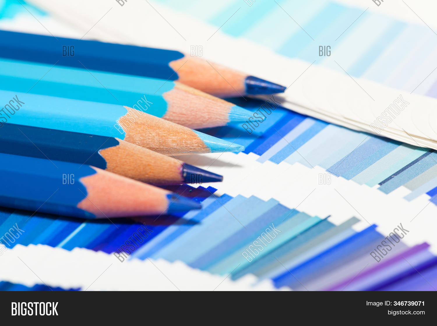 Blue Colored Pencils Image & Photo (Free Trial) Bigstock