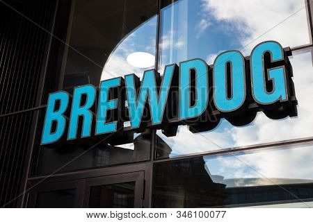 London, Uk - Jan 16, 2020:  The Sign For Brewdog On The Front Of One Of Their Pubs In London