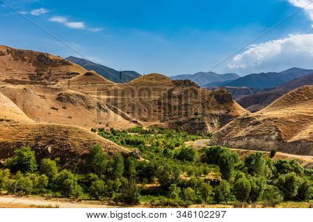 Vorotan area landscape scenic landmark of Syunik province Armenia eastern Europe
