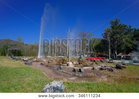Sankampang Hot Spring Hill  At San Kampang District, Chiang Mai , Thailand, Tourist Attractions In T