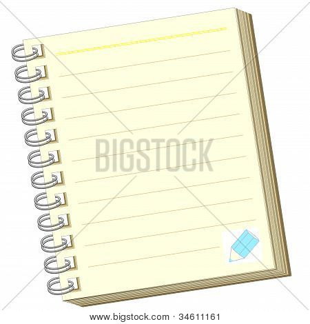 Notebook aberto