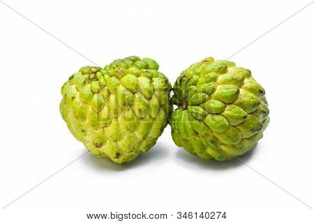 Sugar Apple Or Custard Apple Isolated On White Background