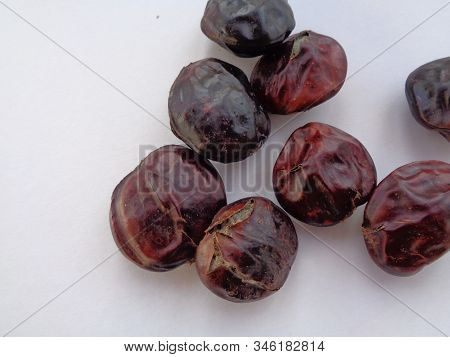 Archidendron Pauciflorum, Commonly Known As Djenkol /jengkol Isolated On White Background