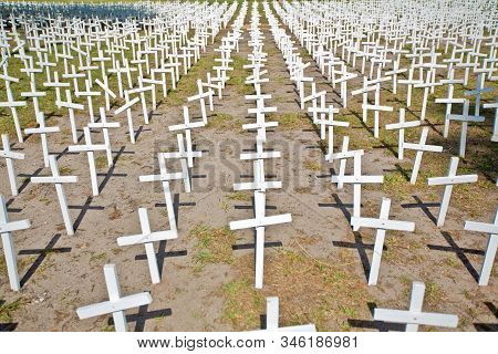 Protest Art Cemetery Of Innocent Bebies Aborted