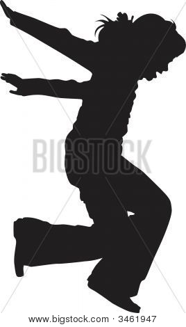 Silueta de niña