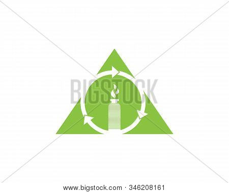 Recycled Bottle Vector Template Logo Template Illustration