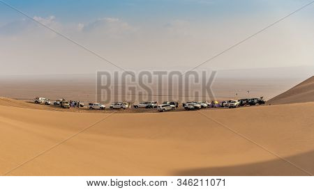 Zahedan, Baluchestan/iran-11/24/2018 Adventure In Lut Desert With A Group Of Toyota Riders