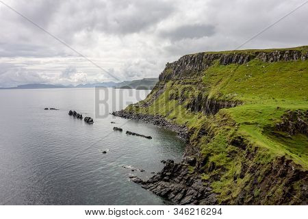 Landscape Visible From Rubha Nam Brathairean (brothers Point) In Isle Of Skye In Scotland