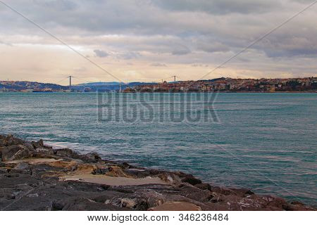 Picturesque Landscape View Of The Bosporus (bosphorus Or Strait Of Istanbul) With Famous The Bosphor