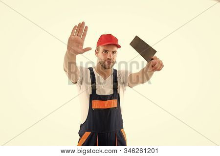 Focused On Result. Repair Service. Repair And Renovation Concept. Handyman Home Repair. Repairing An