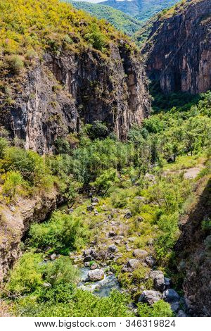 Satanayi Kamurj Canyon of the vorotan river near Tatev landmark of Syunik province Armenia eastern Europe