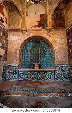 Inside The Mudejar Capilla San Bartolome Chapel In Cordoba, Andalusia In Spain.