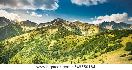 Trekking In Tatra Mountains - Mountain Path From Rakon To Wolowiec Summit