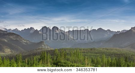 Panorama Of Tatra Mountains From Glodowka - Panorama